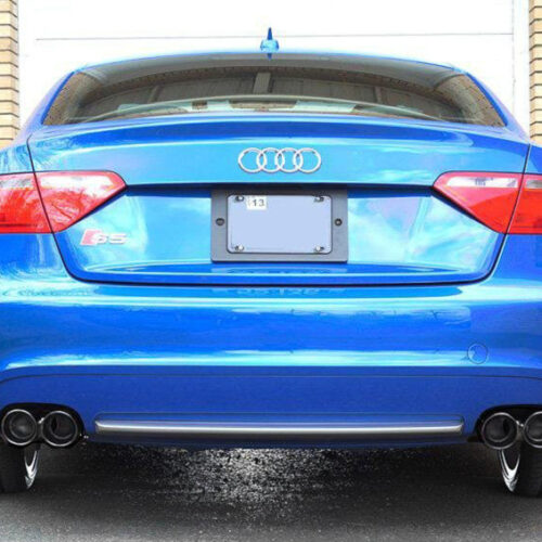 Alternative view of AWE Tuning Track Edition Exhaust System - Polished Silver Tips for Audi B8 S5 4.2L