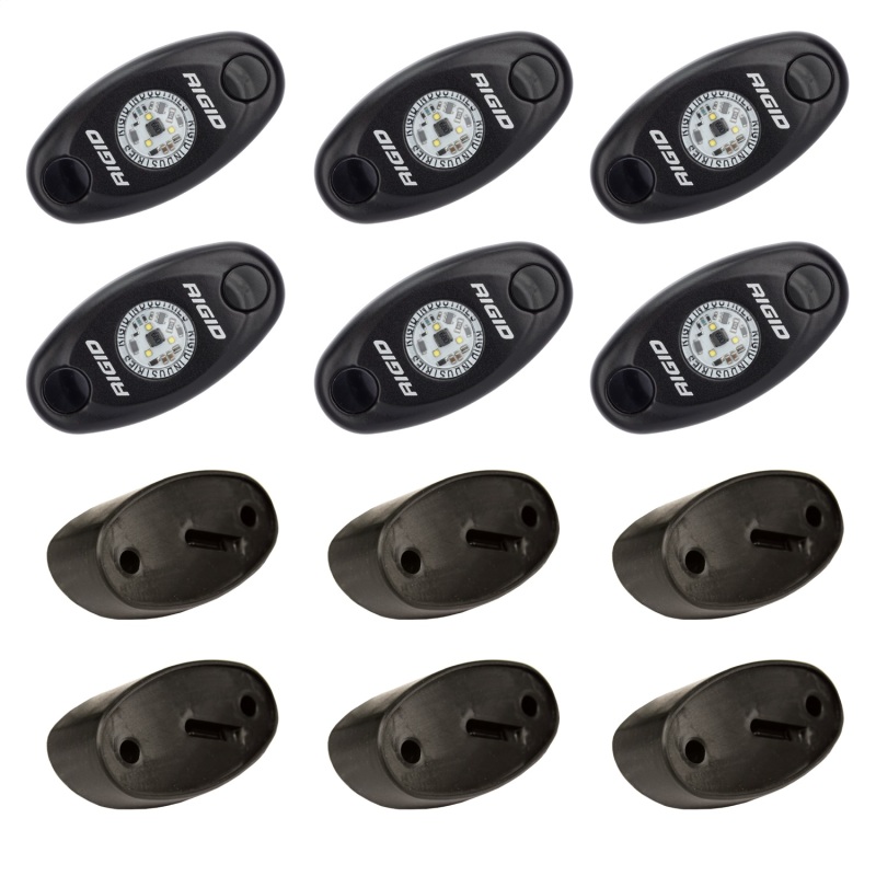 Rigid Industries Rock Light Kit- Red (6 lights) - Image 5