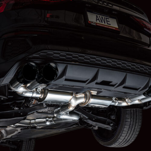 AWE Tuning Touring Edition Exhaust - Diamond Black Tips for 22-24 Audi 8Y S3 - Image 9