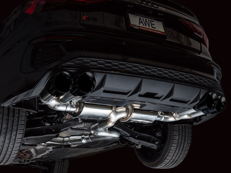 AWE Tuning Touring Edition Exhaust - Diamond Black Tips for 22-24 Audi 8Y S3 - Image 9