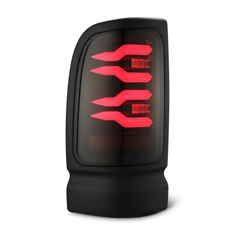 AlphaRex 94-01 Dodge Ram 1500/2500/3500 LUXX-Series LED Tail Lights - Black/Red - Image 3