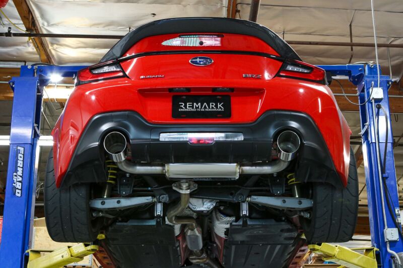Remark 22+ Subaru BRZ/Toyota GR86 Axle-Back Exhaust - Stainless Single Wall Tips - Image 3
