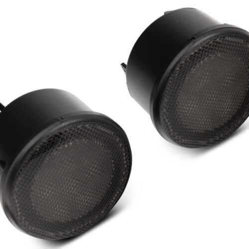 Raxiom for 2007-2018 Jeep Wrangler JK Axial Series LED Turn Signals w/ Halo (Smoked) - Image 4