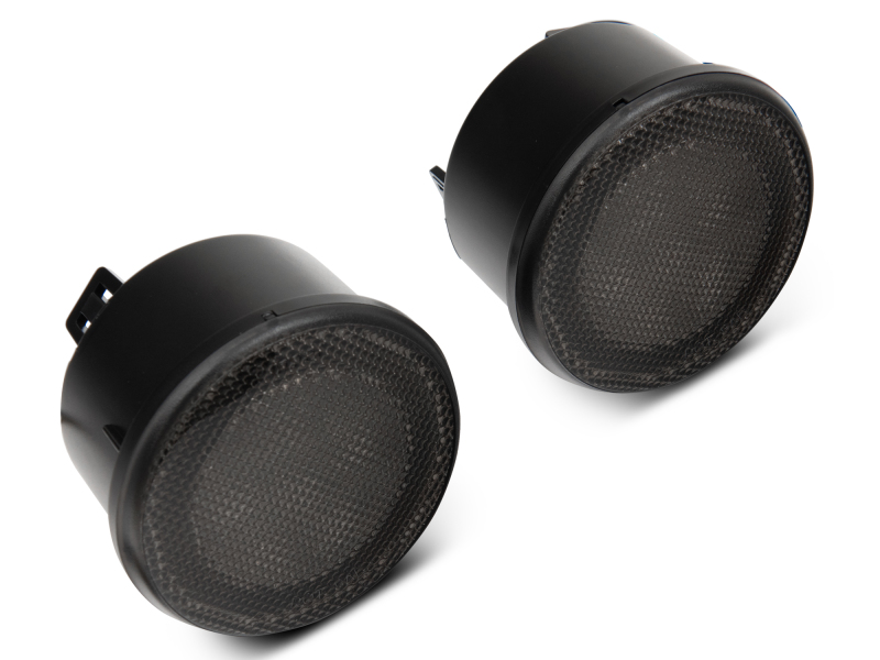 Raxiom for 2007-2018 Jeep Wrangler JK Axial Series LED Turn Signals w/ Halo (Smoked) - Image 4