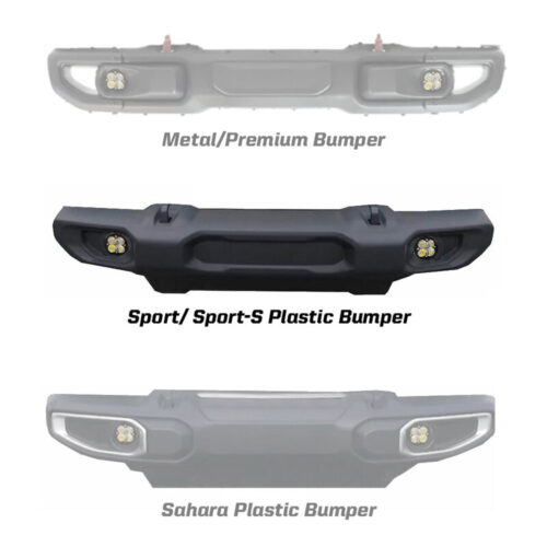 Alternative view of Baja Designs for 2018 Wrangler JL Squadron Sport Series Fog Pocket Kit