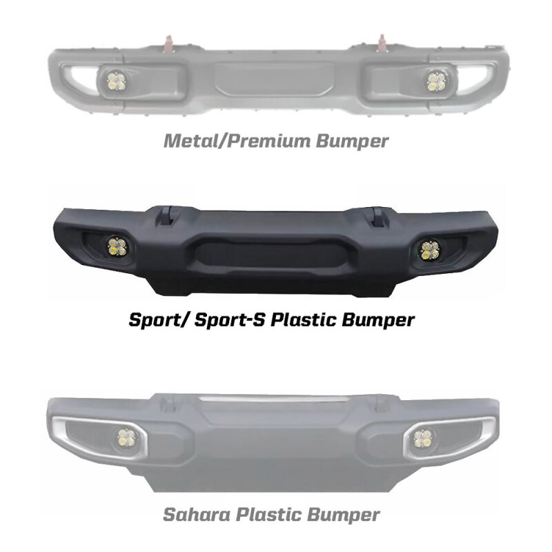 Baja Designs for 2018 Wrangler JL Squadron Sport Series Fog Pocket Kit - Image 2