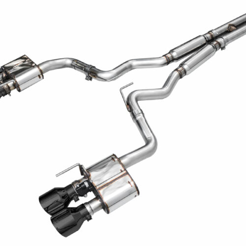 AWE Tuning SwitchPath Cat-Back Exhaust w/ Quad Diamond Black Tips for AWE 2024 Ford Mustang Dark Horse S650 RWD