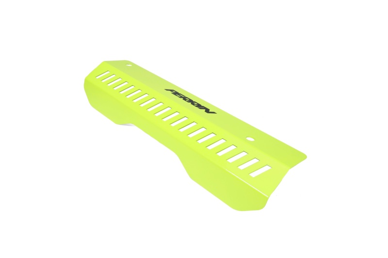 PERRIN 22-26 Subaru WRX Pulley Cover - Neon Yellow (SHORT - For Use w/PERRIN AOS) - Image 3