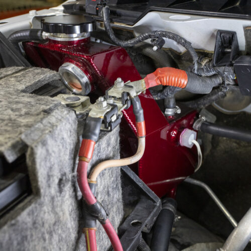 Wehrli 13-18 Dodge 6.7L Cummins OEM Placement Coolant Tank Kit - Candy Red - Image 3