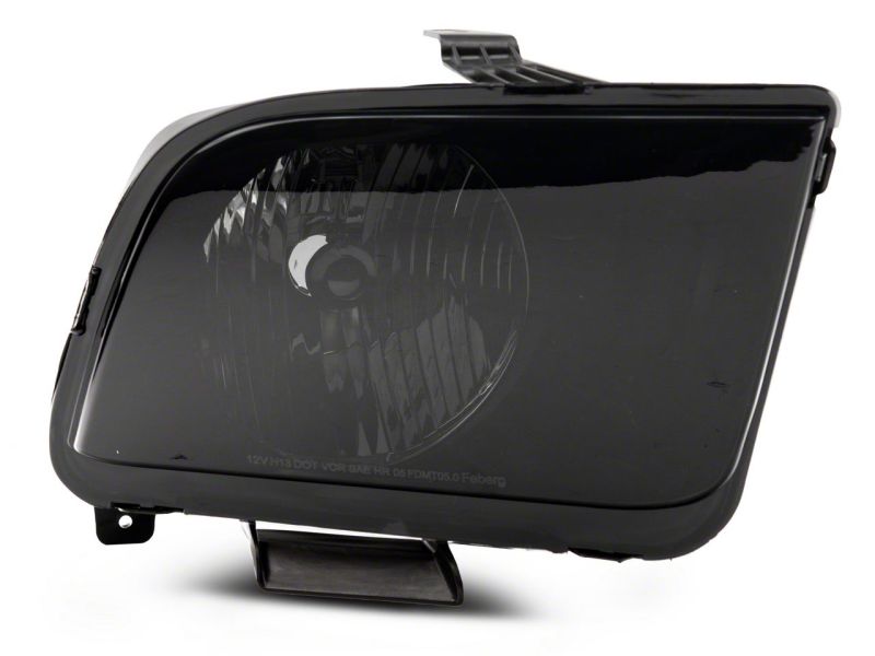 Raxiom for 2005-2009 Ford Mustang Axial Series OEM Style Rep Headlights- Chrome Housing- Smoked Lens - Image 3