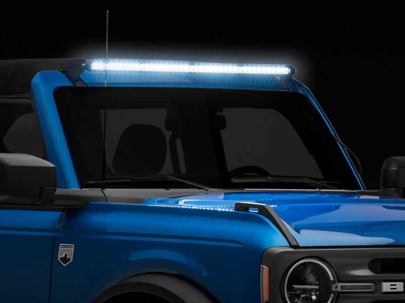 Raxiom for 2021-2023 Bronco Axial Series 40-In 200w LED Light Bar w/ Windshield Mounting Brackets