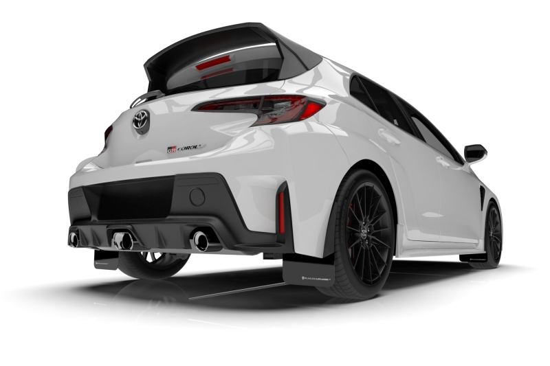 Rally Armor 23-26 Toyota GR Corolla Black Mud Flap w/Light Blue Logo - Image 9