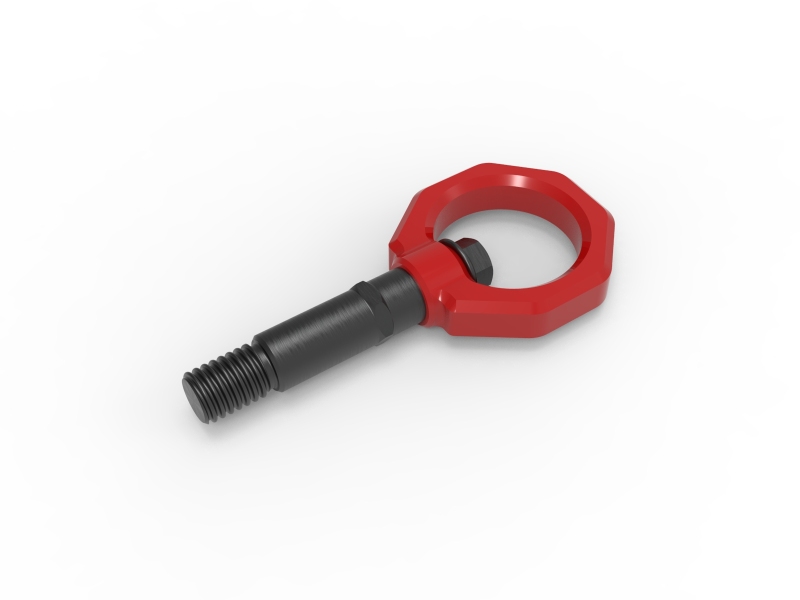 aFe Power Control Rear Tow Hook Red 20-21 Toyota GR Supra (A90) - Image 3