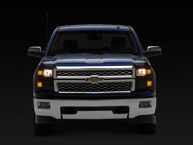 Raxiom for 2014-2015 Chevrolet Silverado 1500 OE Style Headlights/ Black Trim- Black - Clear Lens - Image 8