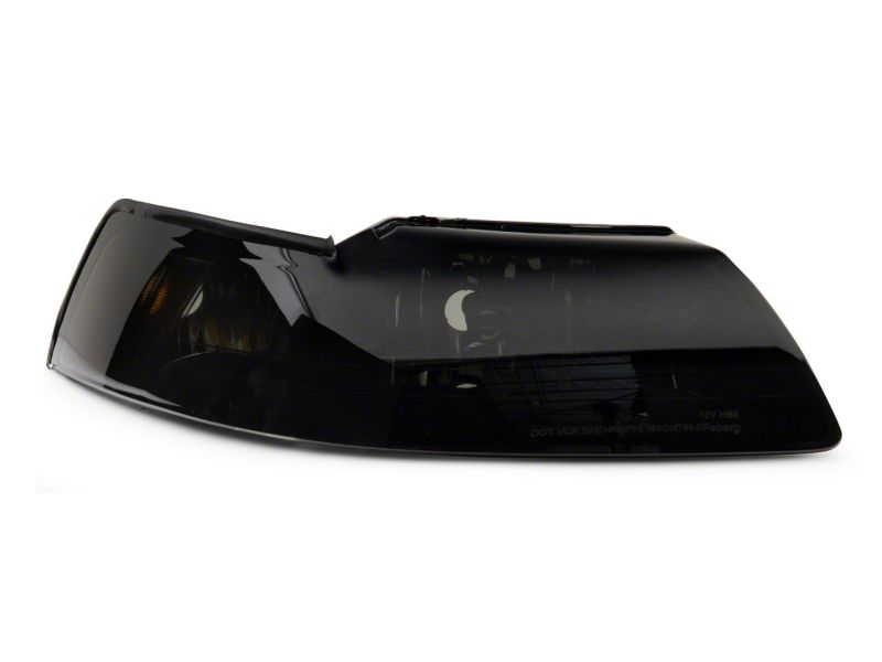 Raxiom for 1999-2004 Ford Mustang Axial Series OEM Style Replacement Headlights- Black Housing (Smoked Lens) - Image 3