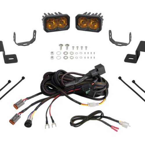 Diode Dynamics 21-22 Ford F-150 SSC2 Stage Series Backlit Ditch Light Kit - Sport Yellow Combo - Image 7