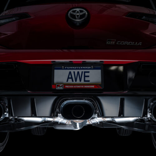 AWE Tuning Touring Edition Exhaust - Diamond Black Tips for 2023+ Toyota GR Corolla - Image 6