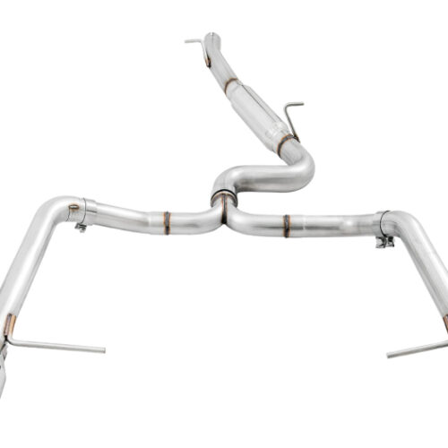 Alternative view of AWE Tuning Track Edition Exhaust - Polished Silver Tips for VW MK7 Golf Alltrack/Sportwagen 4Motion