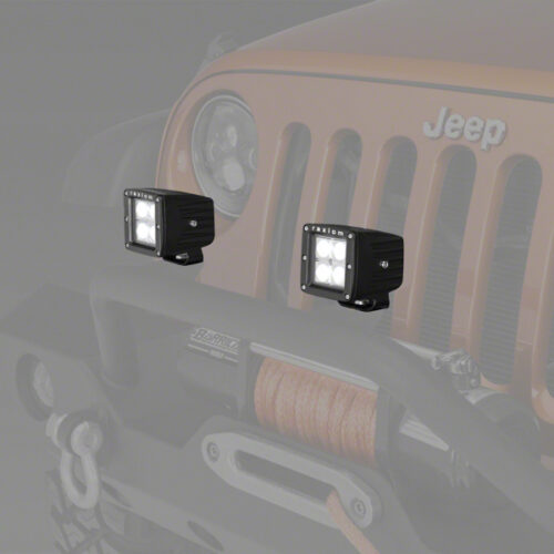 Raxiom 3-In Square 4-LED Off Road Light Spot Beam Universal (Some Adaptation May Be Required)
