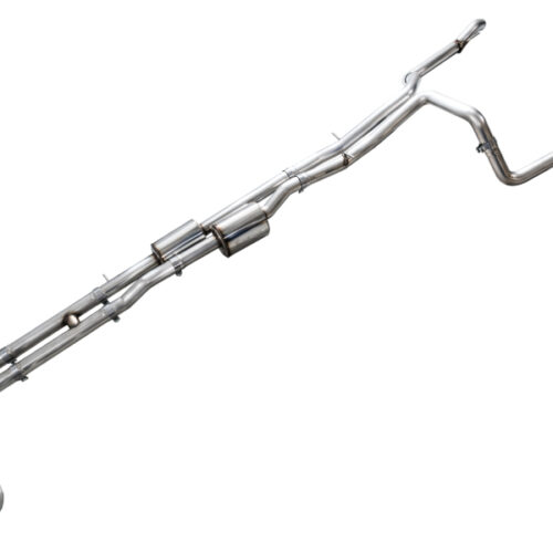 AWE Tuning 4th Gen GM 1500 6.2L Cat-Back Split Rear Exit (w/ Bumper Cutouts) - OE Tips - Image 3