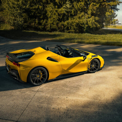 Alternative view of Vossen x Novitec NF10 21x9.5in - 5x114.3 BP - ET28 - Gloss Black Ferrari SF90 Front Wheel