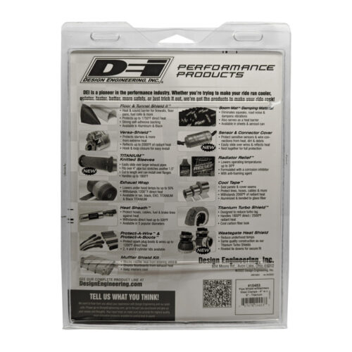 DEI Pipe Shield w/Stainless Steel Clamps - 4in x 8in - Titanium - Image 5