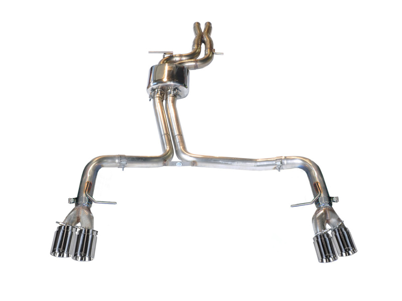 AWE Tuning Track Edition Exhaust - Chrome Silver Tips (90mm) for Audi B8.5 S5 3.0T