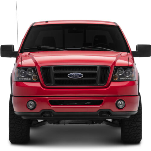 Raxiom for 2004-2008 Ford F-150 Dual LED Halo Projector Headlights- Black Housing (Clear Lens) - Image 8