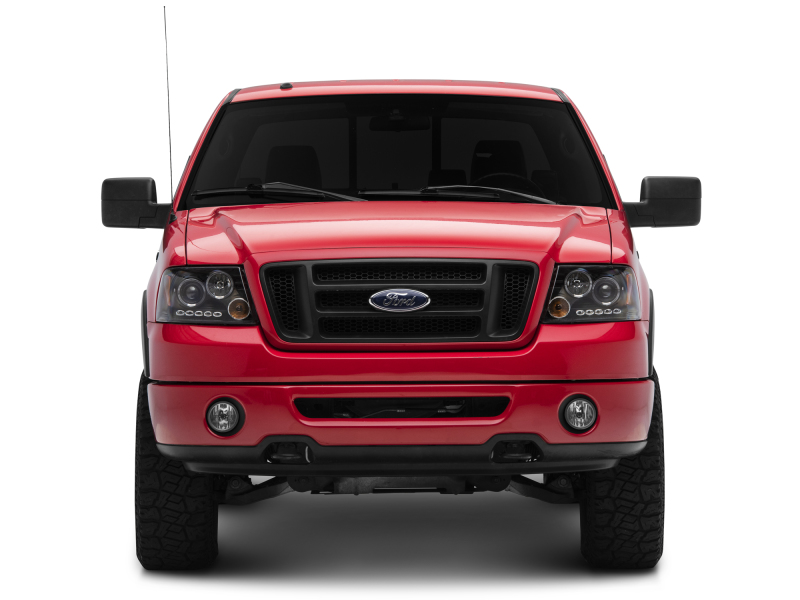 Raxiom for 2004-2008 Ford F-150 Dual LED Halo Projector Headlights- Black Housing (Clear Lens) - Image 8