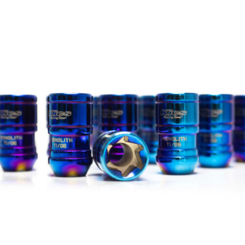Project Kics 12x1.25 Monolith T1/06 Lug Nut Set - IP Blue (20 Pcs)