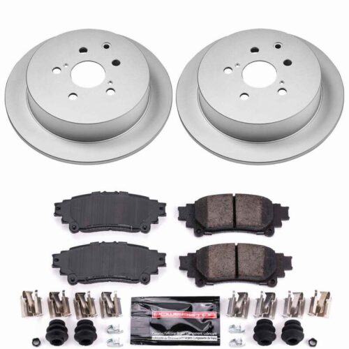 Power Stop 10-15 Lexus RX350 Rear Z23 Coated Brake Kit