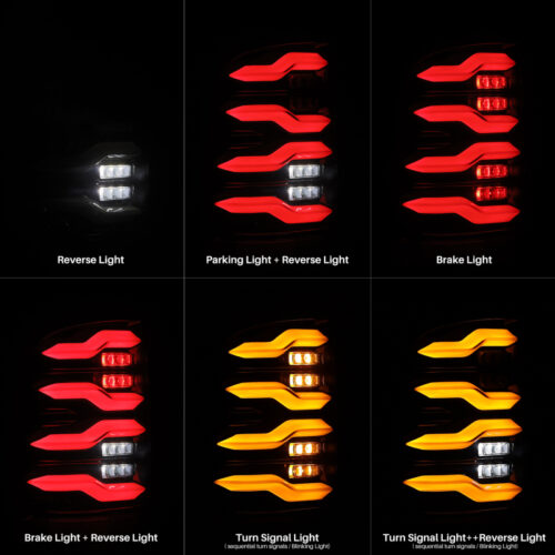 AlphaRex 09-18 Dodge Ram Luxx-Series LED Tail Lights Black w/ Activation Light & Sequential Signal - Image 2