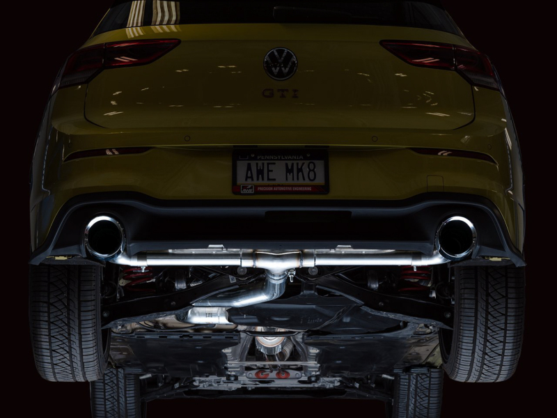 AWE Tuning 3020-32658 2022 VW GTI MK8 Track Edition Exhaust - Chrome Silver Tips - Image 9