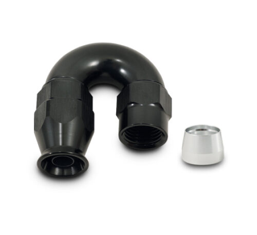 Alternative view of Vibrant 180 Degree High Flow Hose End Fitting for PTFE Lined Hose -16AN
