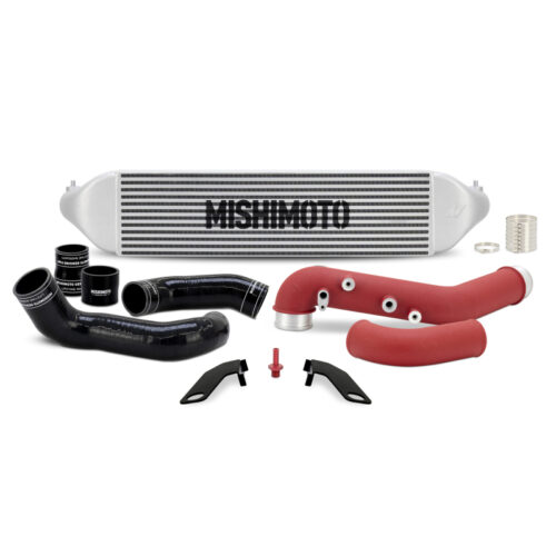 Mishimoto Intercooler Kit w/Pipes - Silver Intercooler/Red Pipes for 2023+ Honda Civic Type-R