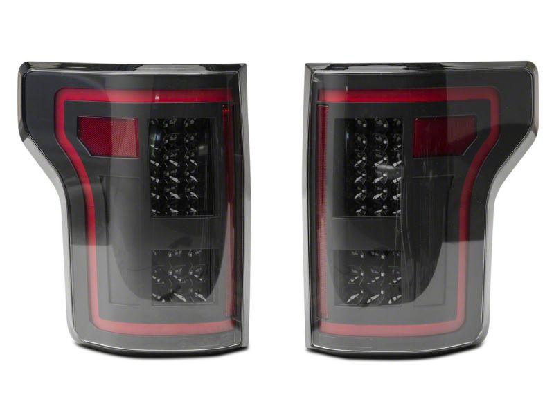 Raxiom for 2015-2017 Ford F-150 LED Tail Lights w/ SEQL Turn Signals- Black Housing (Clear Lens) - Image 6