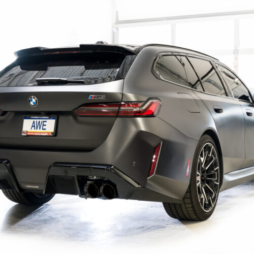 AWE Tuning Track Edition Cat-Back Exhaust - Diamond Black Tips for BMW G90/G99 M5 - Image 10