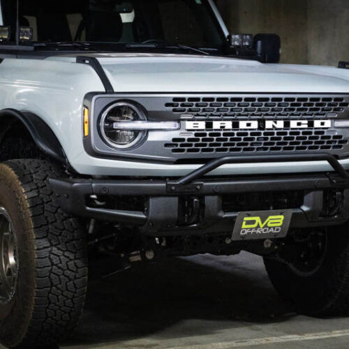 DV8 Offroad 21-22 Ford Bronco Factory Front Bumper License Relocation Bracket - Front - Image 7