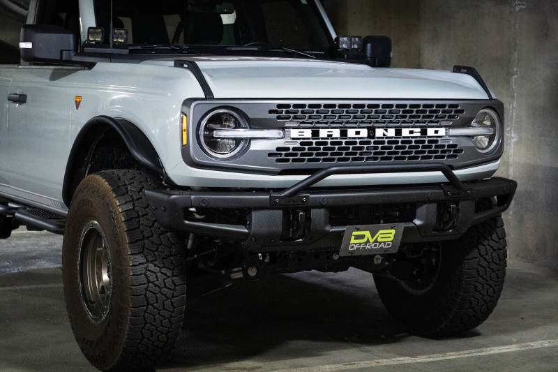 DV8 Offroad 21-22 Ford Bronco Factory Front Bumper License Relocation Bracket - Front - Image 7
