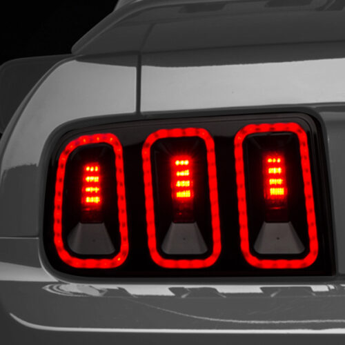 Raxiom for 2005-2009 Ford Mustang Gen5 Tail Lights- Black Housing (Smoked Lens) - Image 3