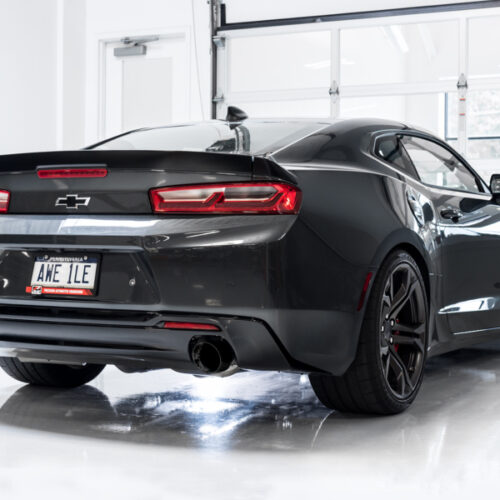 Alternative view of AWE Tuning Axle-Back Exhaust - Touring Edition (Diamond Black Tips) for 16-19 Chevrolet Camaro SS