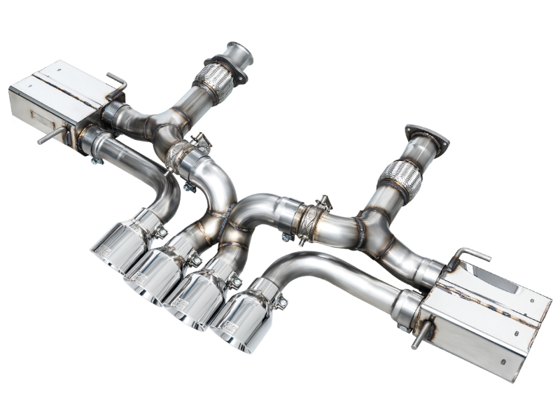 AWE Tuning SwitchPath Exhaust System - Chrome Silver Tips for 23-25 Chevrolet C8 Corvette Z06 5.5L - Image 2