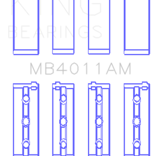 King Engine Bearings Toyota 1Mzfe (Size +0.25mm) Main Bearing Set