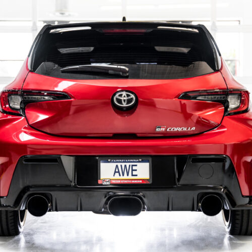 AWE Tuning Touring Edition Exhaust - Diamond Black Tips for 2023+ Toyota GR Corolla - Image 8