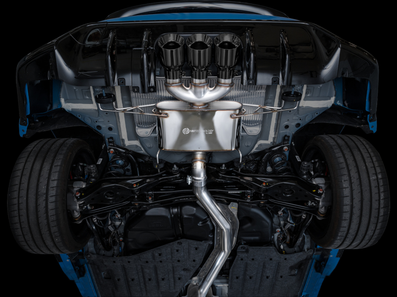 AWE Tuning Touring Edition Exhaust w/ Triple Diamond Black Tips for 2023 Honda Civic Type R FL5 - Image 2