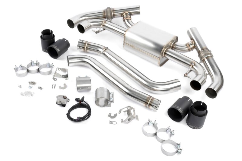 Dinan for 23-26 BMW M240i/M240i xDrive (G42) Valved Axleback Exhaust System - Black Tips