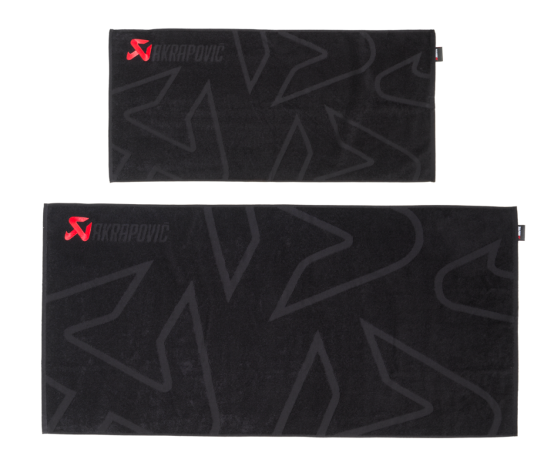 Akrapovic Towel Set - Black w/ Red Logo - Image 3