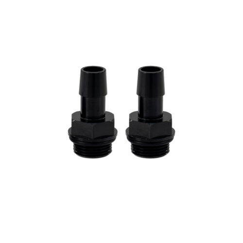 Mishimoto 2pcs. M20x1.5 1/2in Aluminum Catch Can Fittings - Black - Image 3
