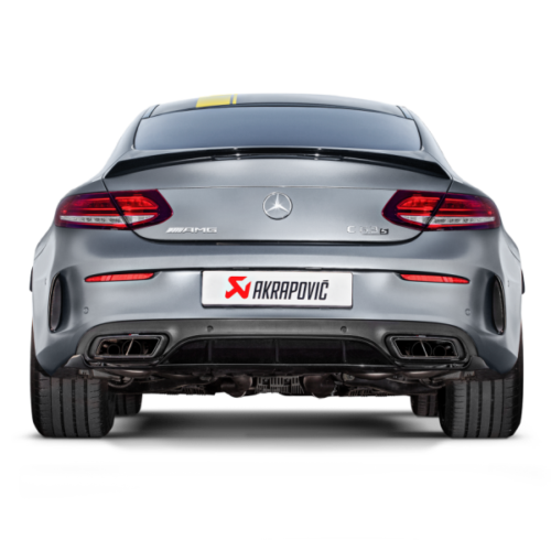 Akrapovic Evolution Line Cat Back (Titanium) w/ Carbon Tips (Req. Link Pipe) for 16-17 AMG C63 Coupe - Image 4