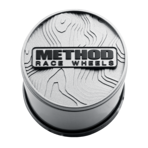 Method Race Wheels Topo Push-Through Center Cap - Silver